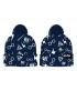 HARRY POTTER - Allover Symbols Pom Cuff Beanie Navy Blue